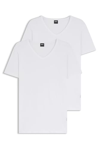 BOSS T-shirt męski, White100, L : Amazon.pl: Moda